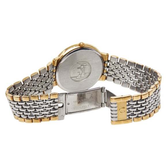 Omega De Ville Watch 396.1012 Swiss Quartz Gold Dial Stainless Steel Boys OMEGA - Picture 5 of 7